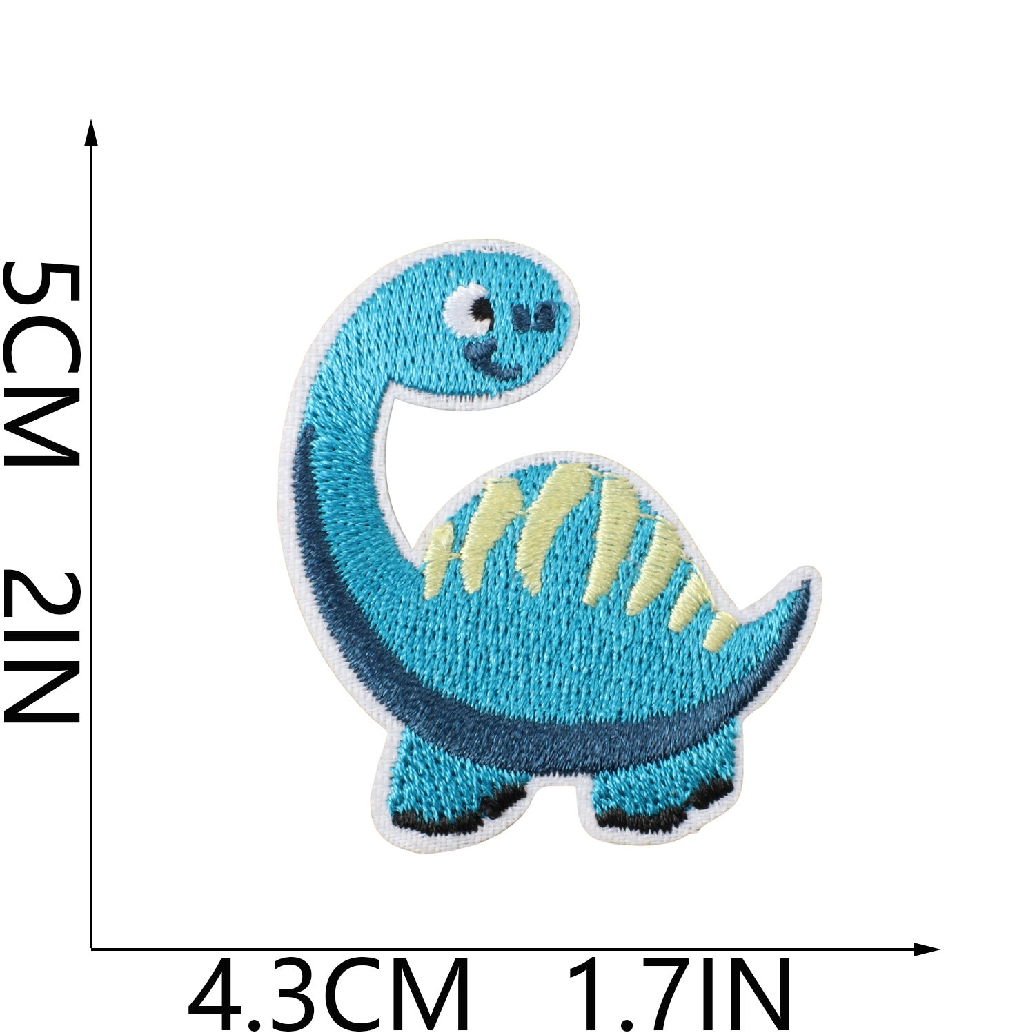 Wholesale Fashion Dinosaur Embroidered Iron On Patches For Kids Clothing Decorative Accent Gift
