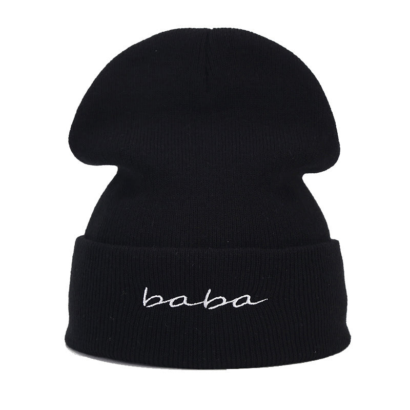 Wholesale 2023 Autumn and Winter New Mom and Dad Couple Letters Embroidery Knitted Hat Woolen Hat