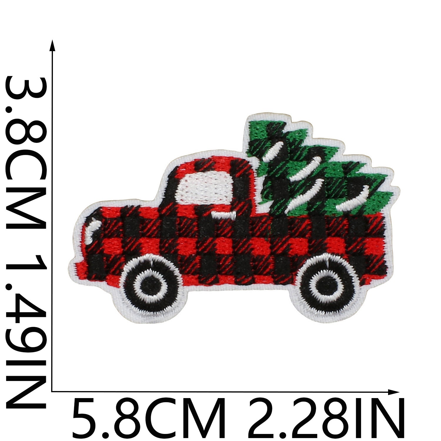 Wholesale Cartoon Christmas Embroidery Patches Festive Tree Snowman Designs Polyester Thread Decorative Accent For Clothing Bags DIY Projects