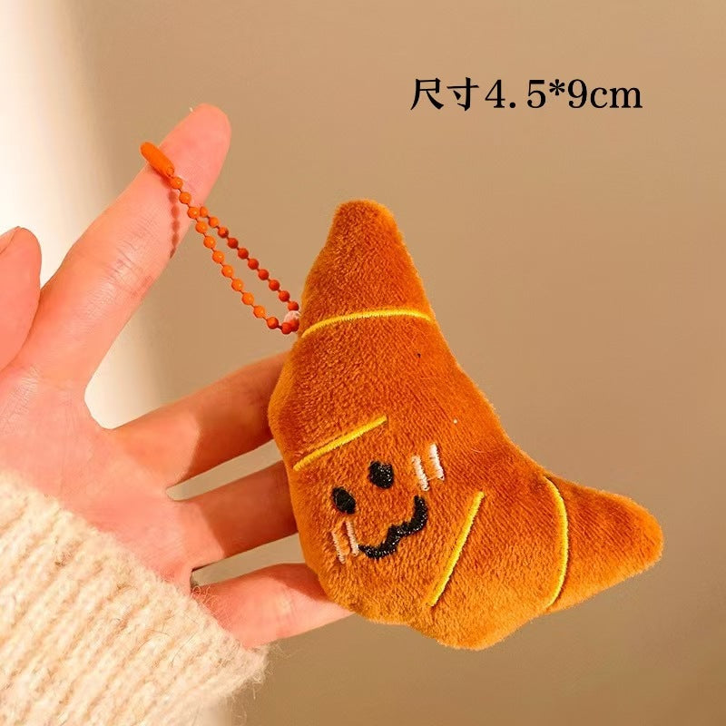 Wholesale Creative Food Plush Doll Pendant Girl Backpack Pendant Keychain Pendant Doll Small Gift Event Stall