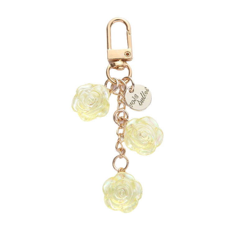 Wholesale Resin Rose Alloy Keychains