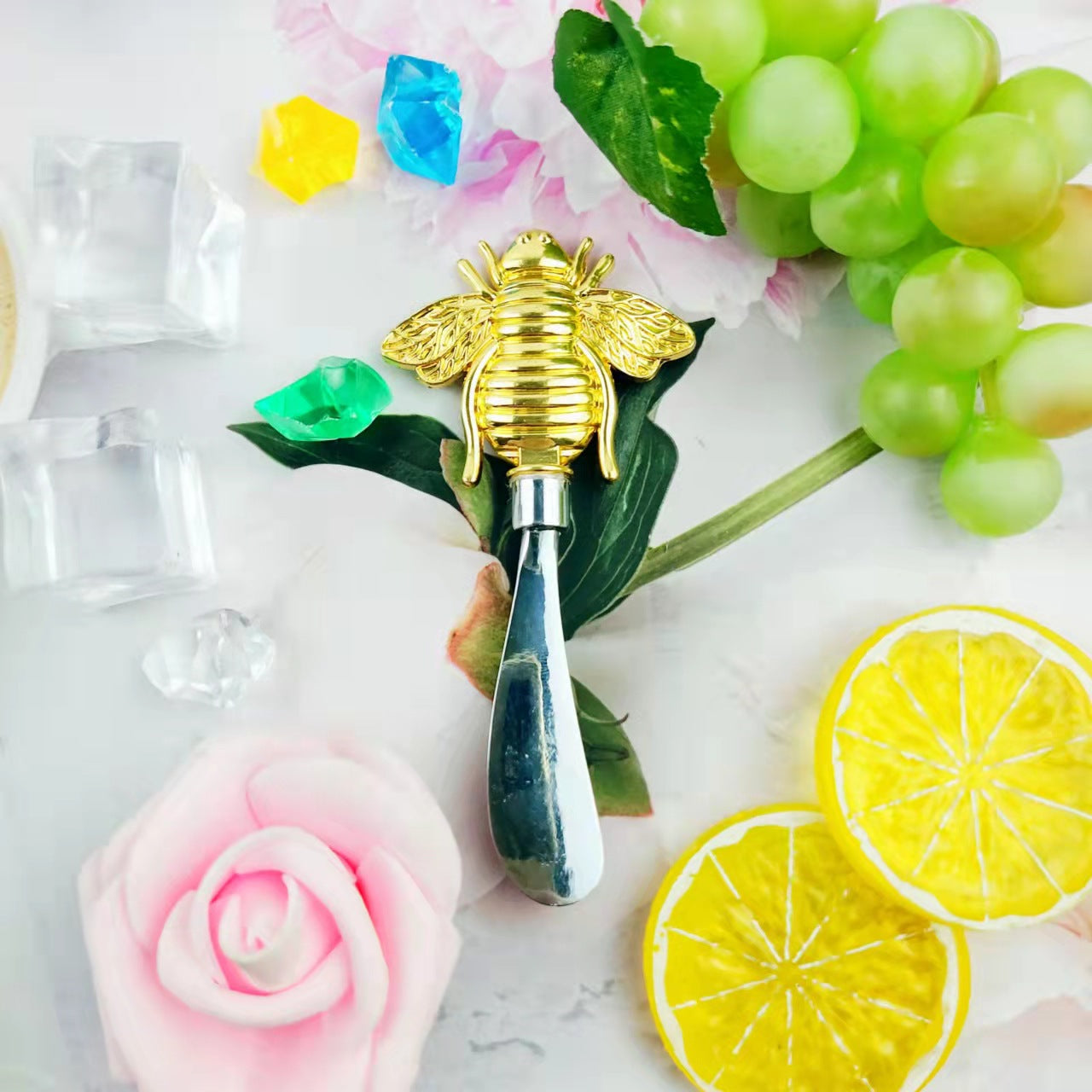 Wholesale DIY Bee Zinc Alloy Red Wine Stopper