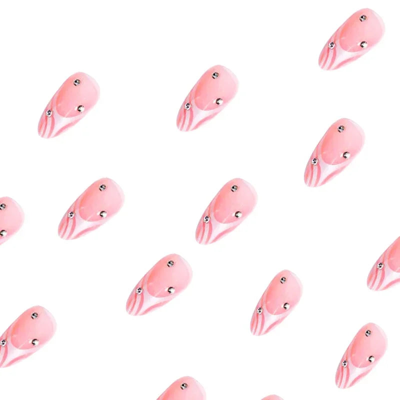 Wholesale Simple glittering diamond Press-on Nails