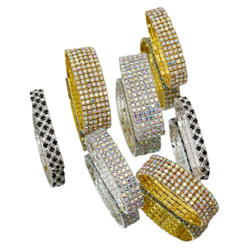 Wholesale Colored Rhinestones Sweet Crystals Bracelet