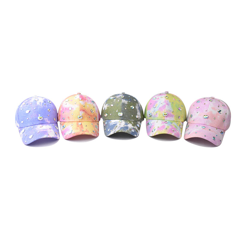 Wholesale Cotton Colorful Printed Diamond Duckbill Caps