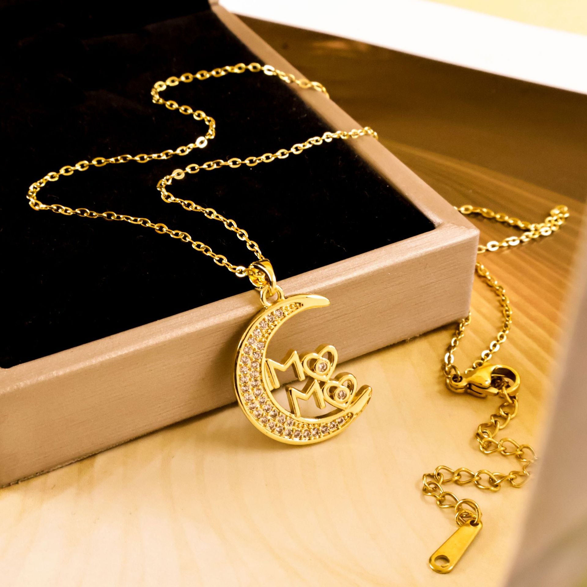 Wholesale Titanium Steel Heart Necklace
