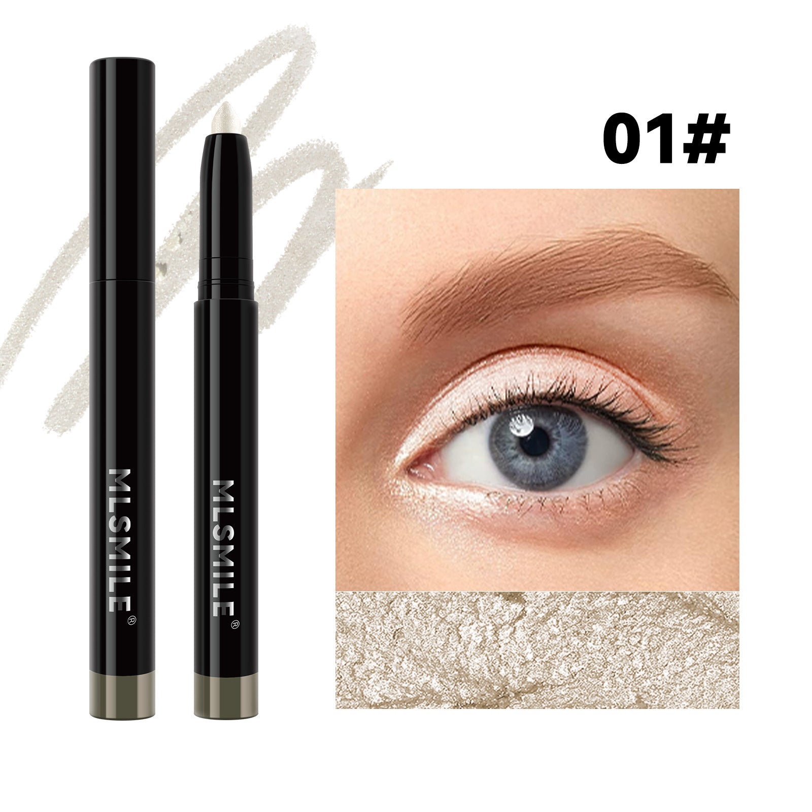 Wholesale MLSMILE Waterproof and Smudge-proof Eyeliner with Pencil Sharpener