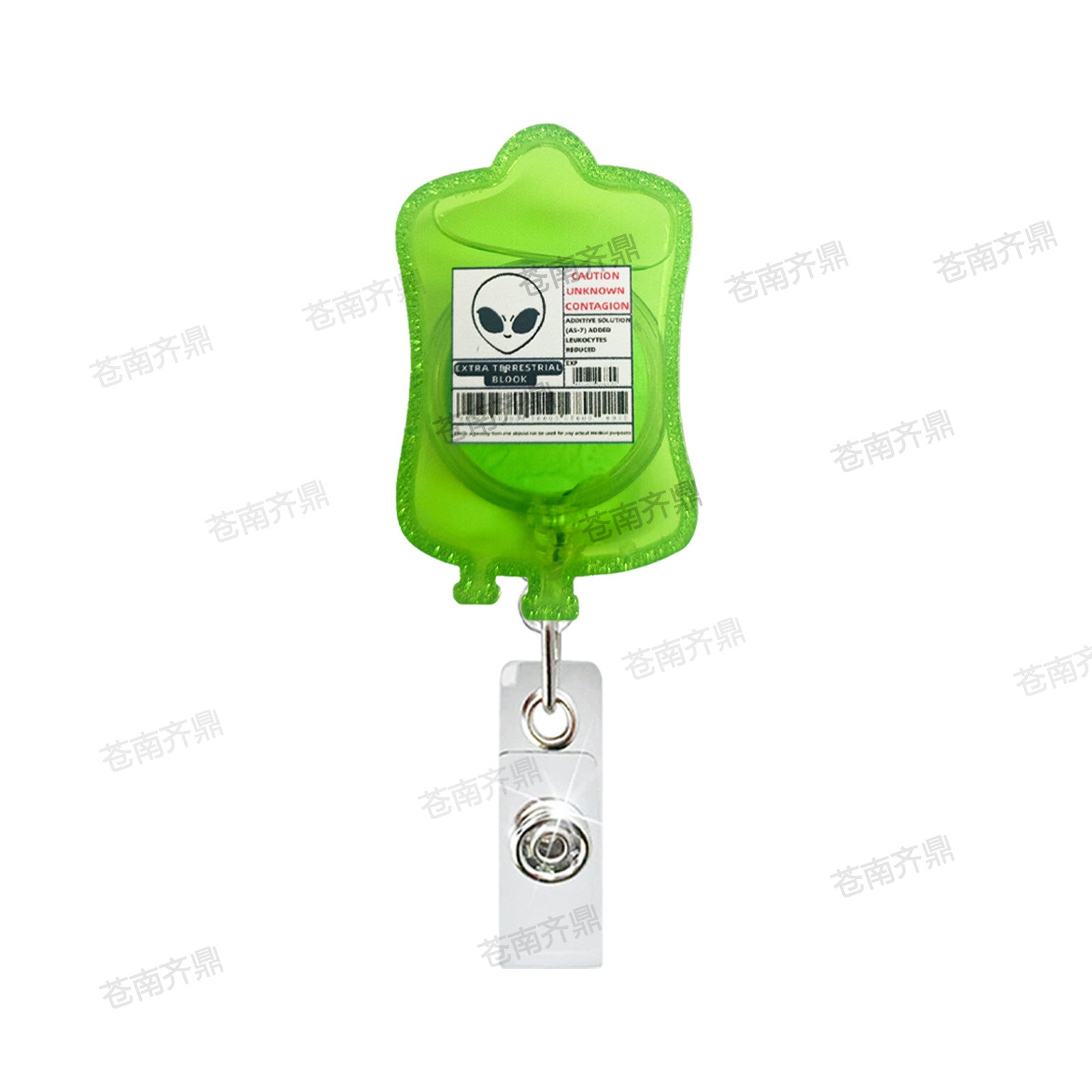 Wholesale Oil Medication bag medical acrylic badge reel retractable easy to pull