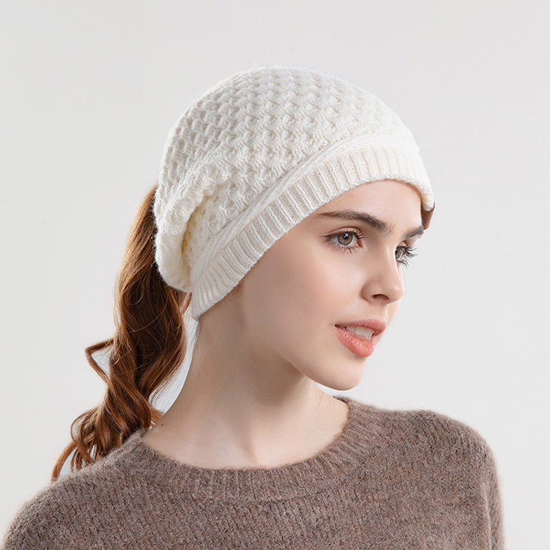 Wholesale Autumn and Winter Warm Ear Protection Pullover Knitted Beanie