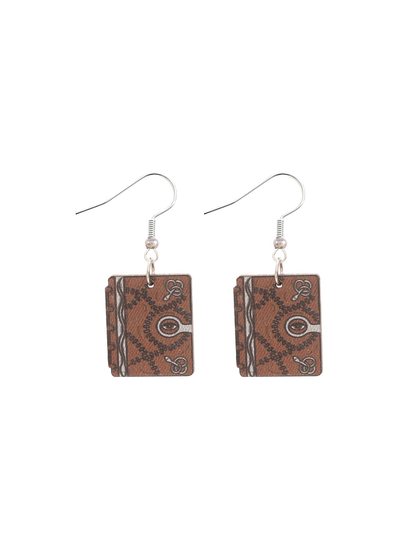 Wholesale Fashion Cat Letter Wood Earrings