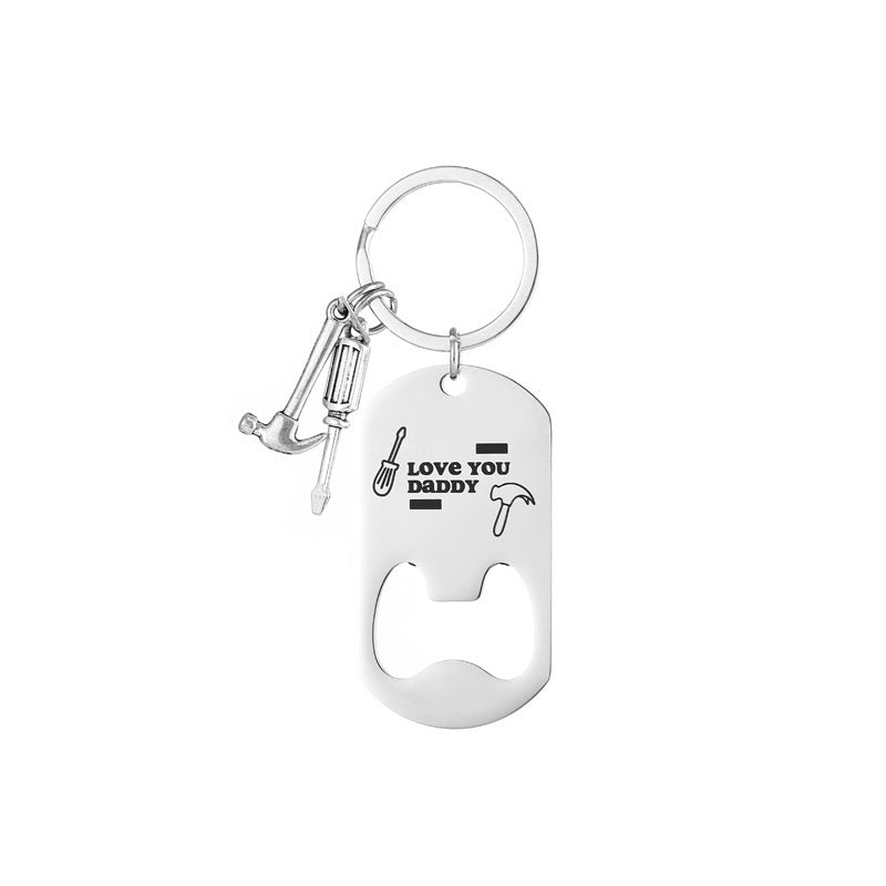 Wholesale beer bottle opener stainless steel keychain