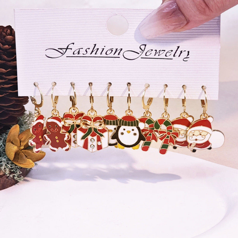 Wholesale Alloy Snowman  Gift Earrings