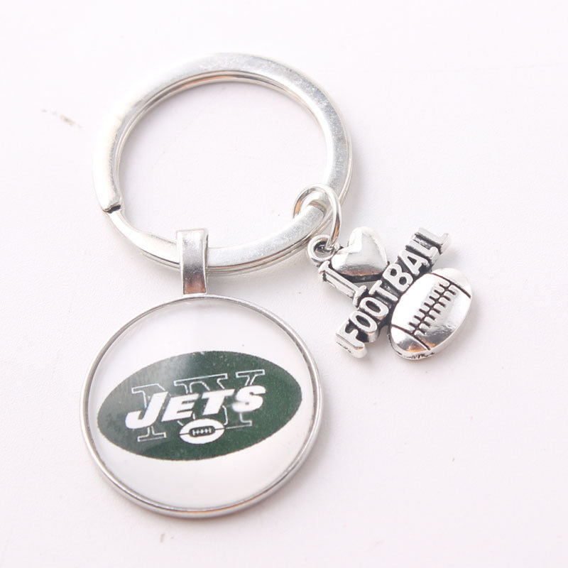 Wholesale I Love Football Team Keychain