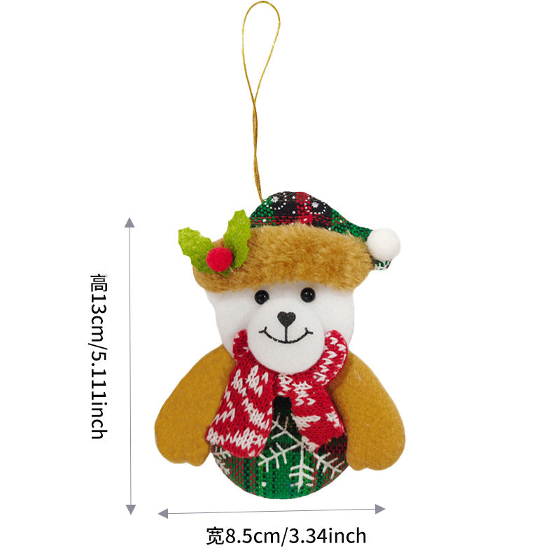 Wholesale Christmas tree ornaments  snowman  cartoon reindeer  bell ornaments