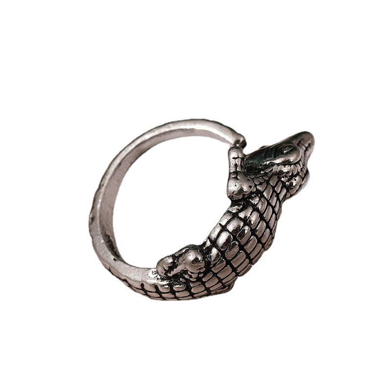 Wholesale Men's Crocodile Open Alloy Ring