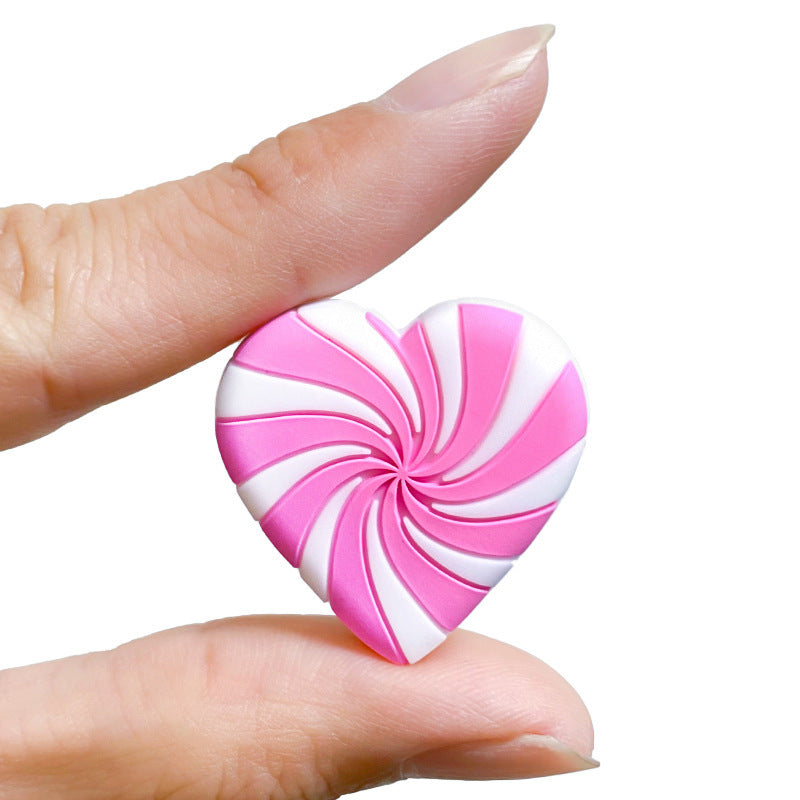 Wholesale 10pcs Heart Candy Beads Holiday Decoration Focal Beads