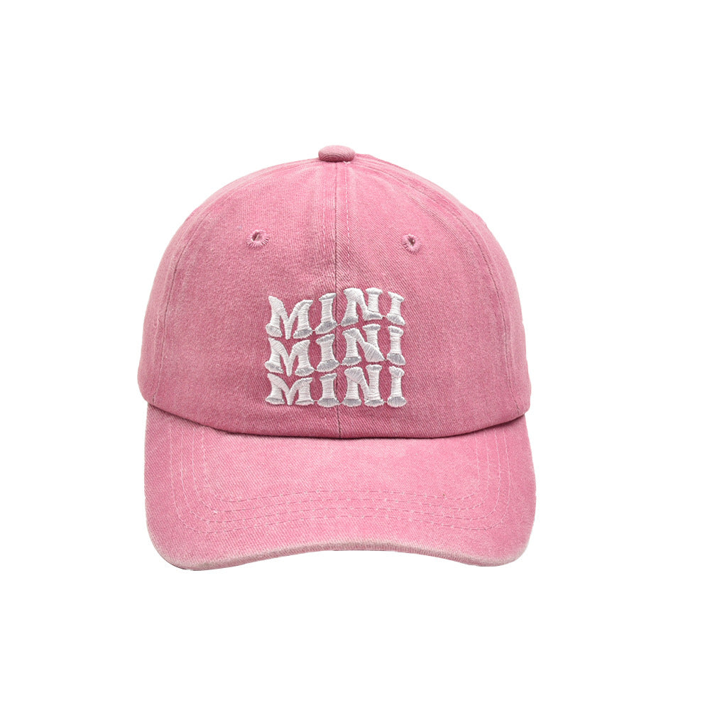Wholesale Cotton Parent-child Three-row Letter MAMA MINI Baseball Cap
