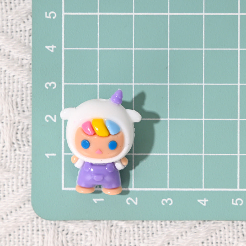 Wholesale 10pcs/pack Cartoon Standing Unicorn Beaded String Acrylic Beads