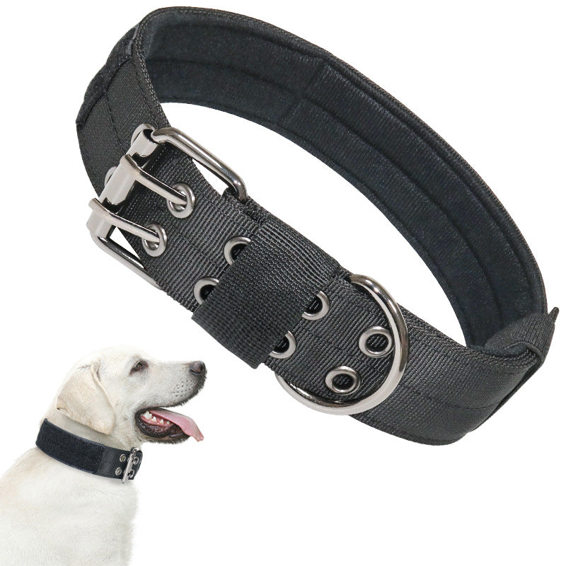 Wholesale Nylon Tactical Five-speed Adjustable Pin Buckle Pet Collar