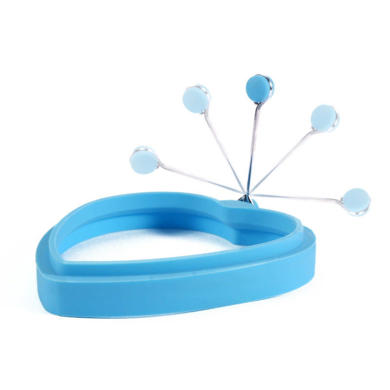 Wholesale Round Heart Shape Silicone Egg Set