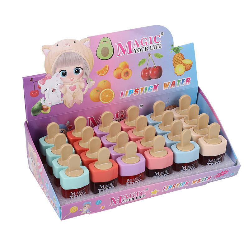 Wholesale 24pcs Ice Cream Fruity Light and Moist Easy To Color Lip Glaze