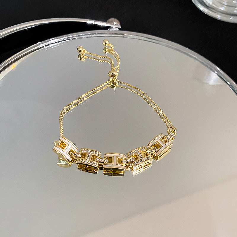 Wholesale Zircon Flower Bracelet