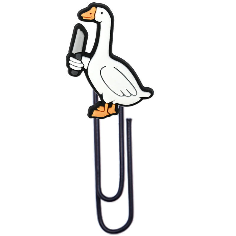 Wholesale  Random Cartoon Swan Paper Clip Bookmark
