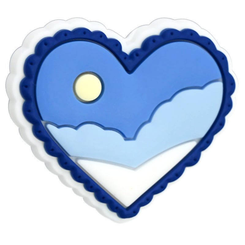 Wholesale Random 100pcs Valentine' s Day Love Heart Cartoon Focal Beads