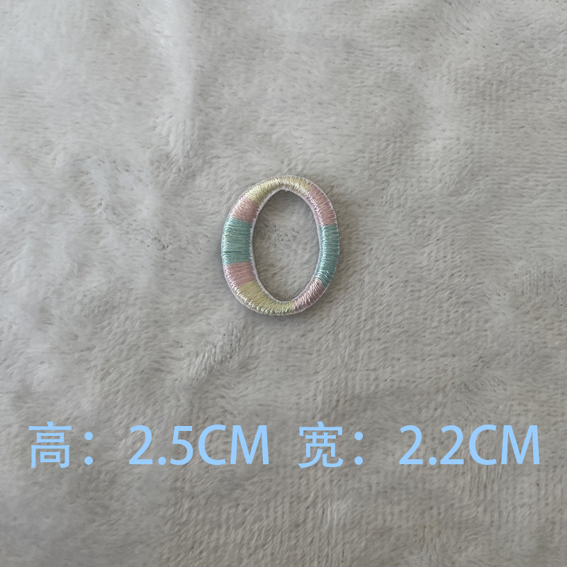 Wholesale Colorful 26 English letters embroidered patch