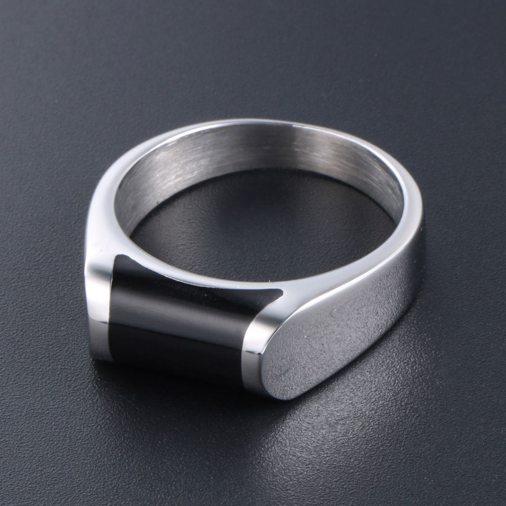 Wholesale of Simple Titanium Steel Men's Rings