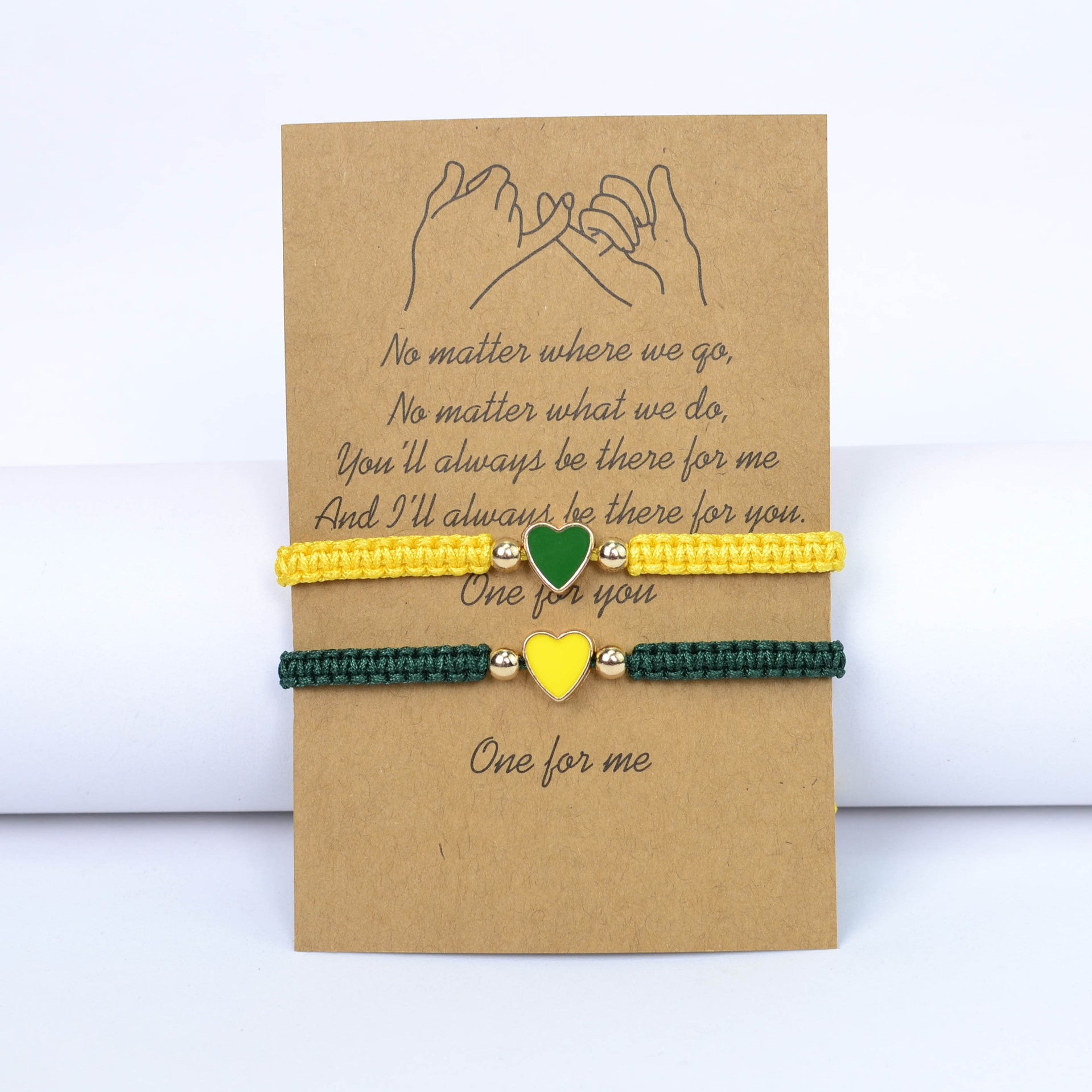 Wholesale  Couple Bracelet Set Flat Knot Woven Love Woven Bracelet