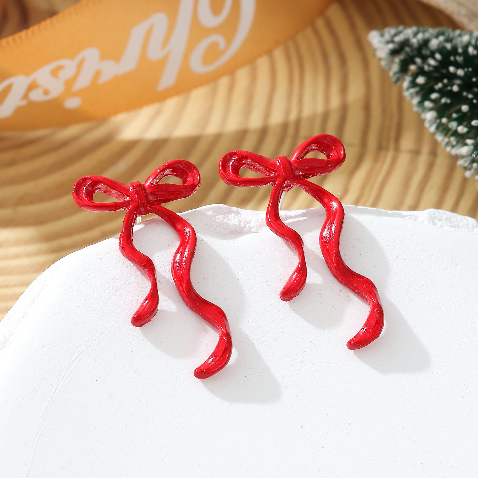 Wholesale Zinc Alloy Christmas Earrings Snowflake Tree Bell Elk Rhinestone Dangle Jewelry Party Fashion Accessory