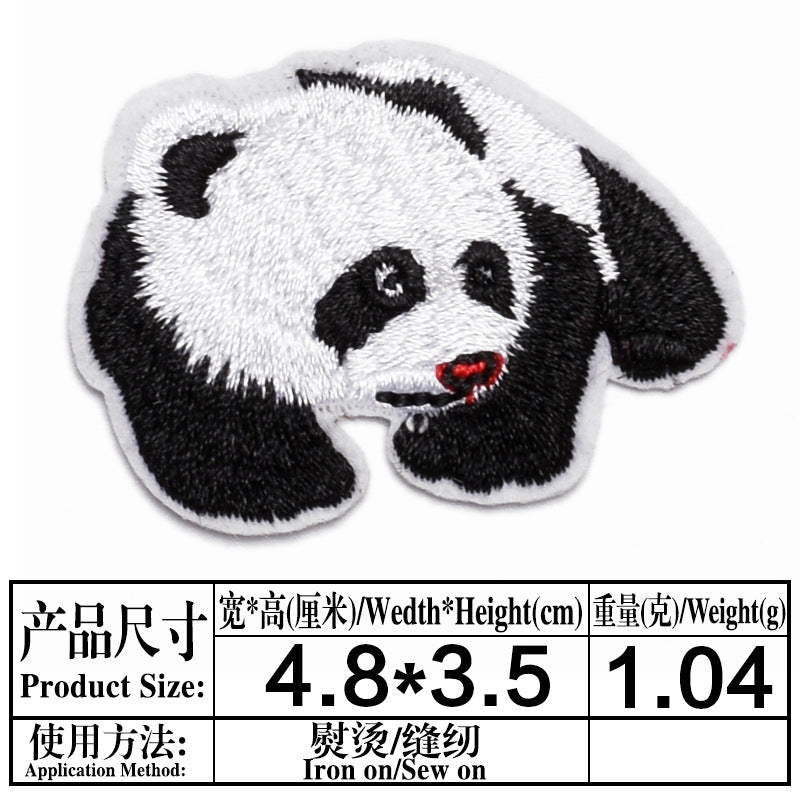Wholesale Cute cartoon animal embroidery DIY patches