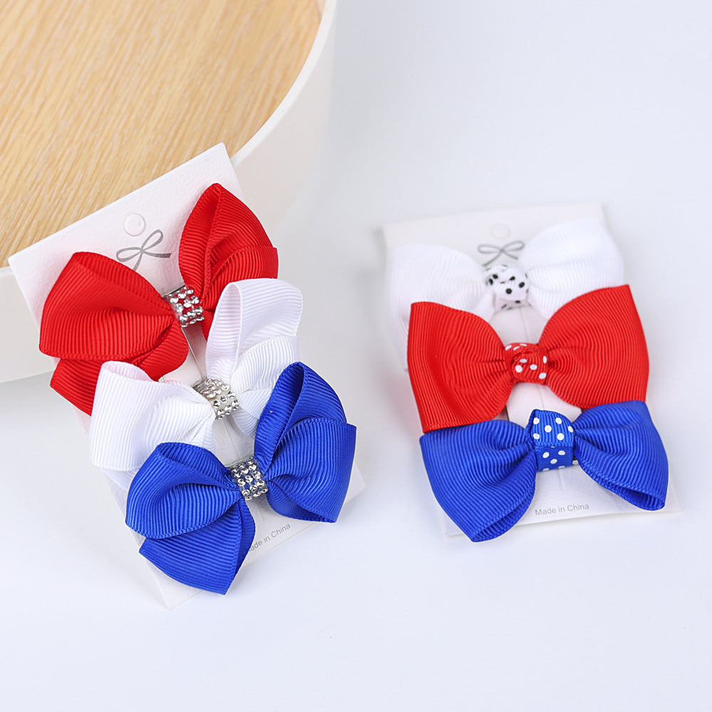 Wholesale Thread Ribbon Kids Headwear Independence Day