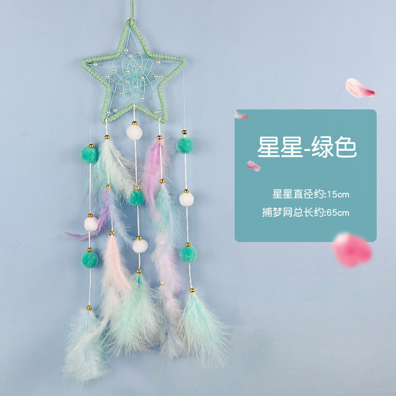 Wholesale Feather Woven Dream Catcher Pendant