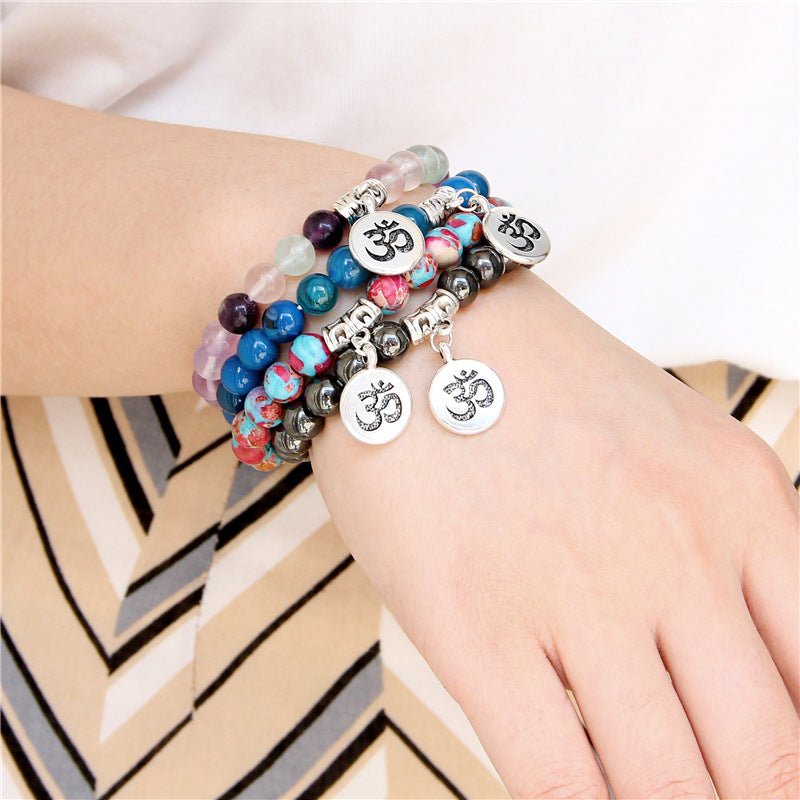 Wholesale Natural Agate Stone Beads Bracelet