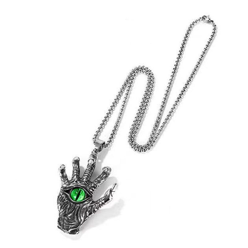 Wholesale Devil Hand Pendants Alloy Sweaters Necklaces