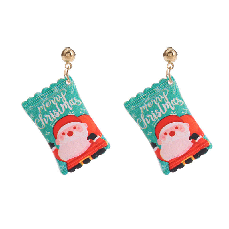 Wholesale Christmas Series Candy Earrings