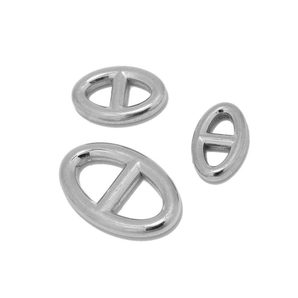 Wholesale 5PCS/PACK Stainless Steel Letter Pendant DIY Necklace Accessories