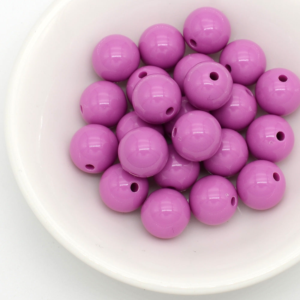 Wholesale Acrylic Iridescent Round Beads 8Mm Mixed Colors DIY Jewelry Making Fashion Accessory Craft Supply For Gifts