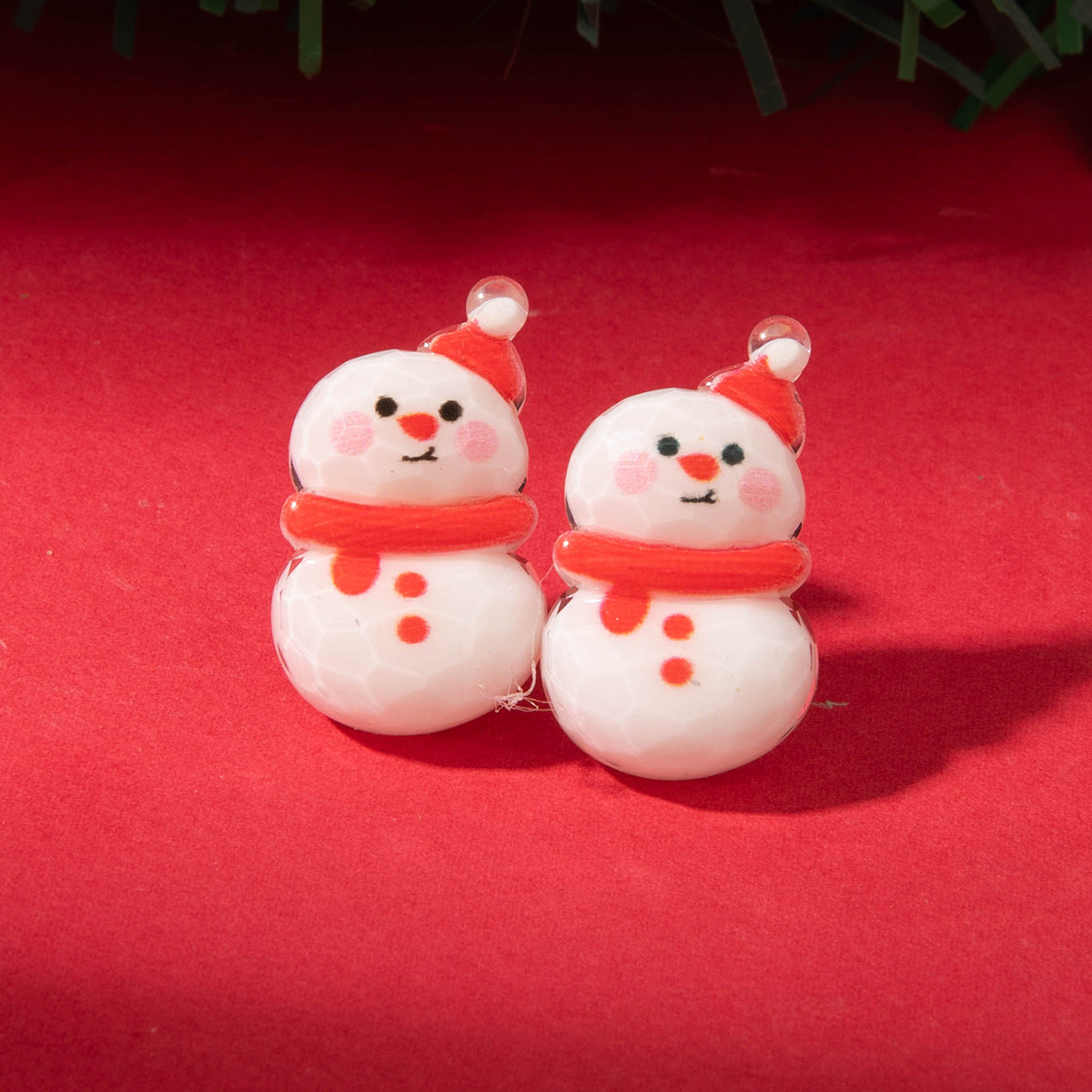 Wholesale Christmas Resin Christmas Tree Snowman  Earrings