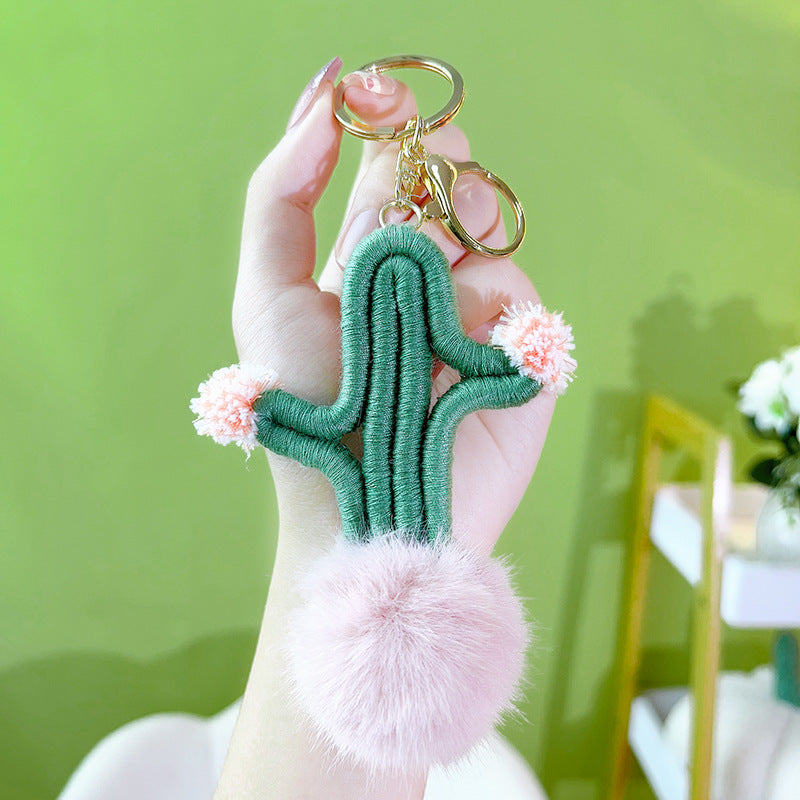 Wholesale Handmade Woven Cotton Rope Keychains