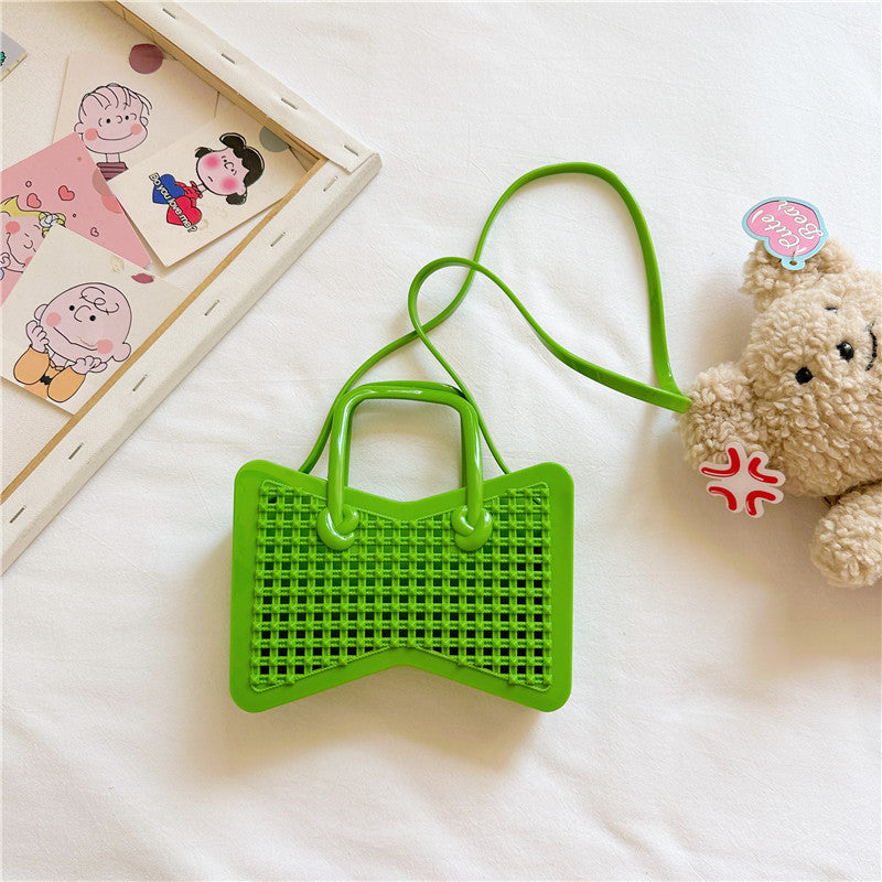 Wholesale Woven Hollow Out Mini Kids Cute Butterfly Bags