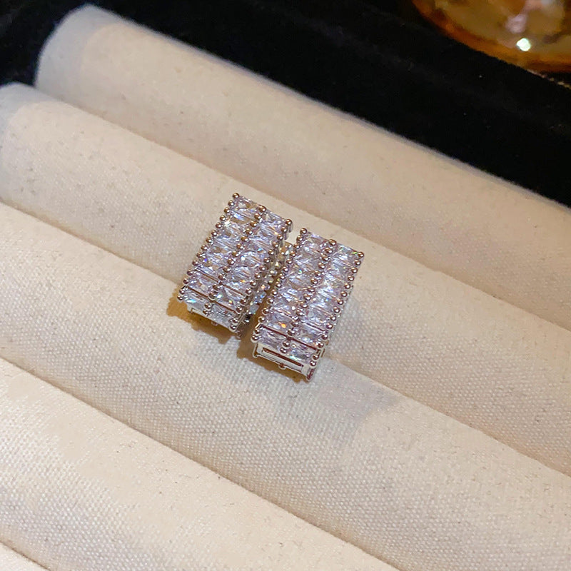 Wholesale Diamond Butterfly Flower Five Pointed Star Tassel Alloy Earrings