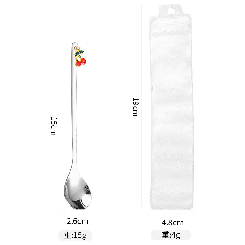 Wholesale spoon fruit pendant spoon fork 4 piece set  Kitchenware