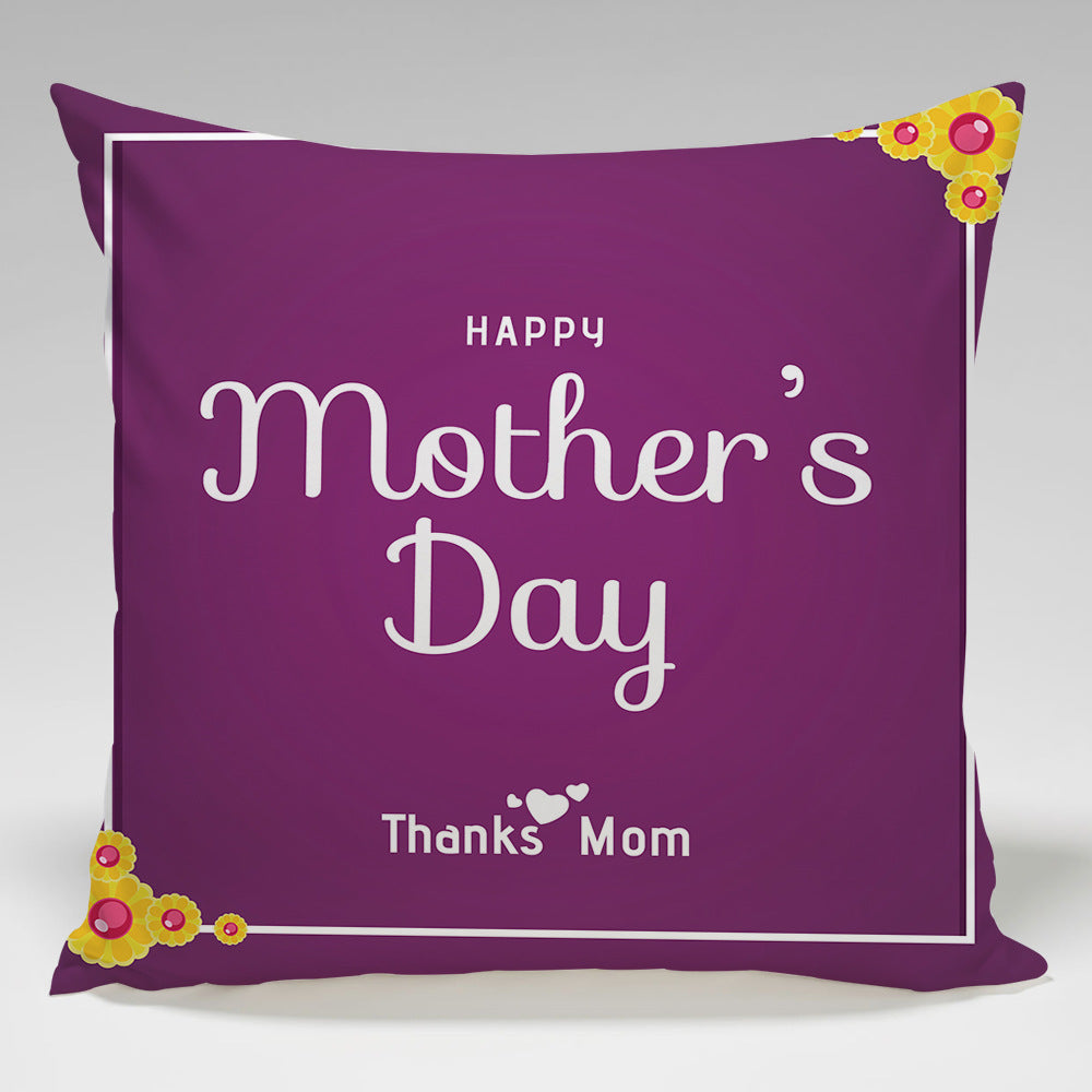 Wholesale Mother's Day Linen Throw Pillow Cases