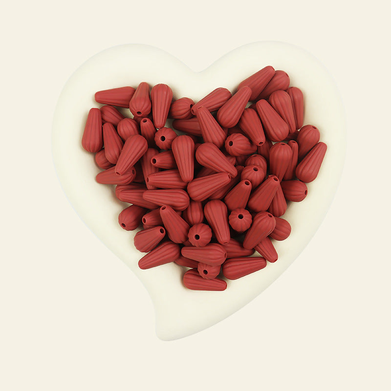 Wholesale 10PCS 22mm Monochrome DIY Accessories Silicone Beads