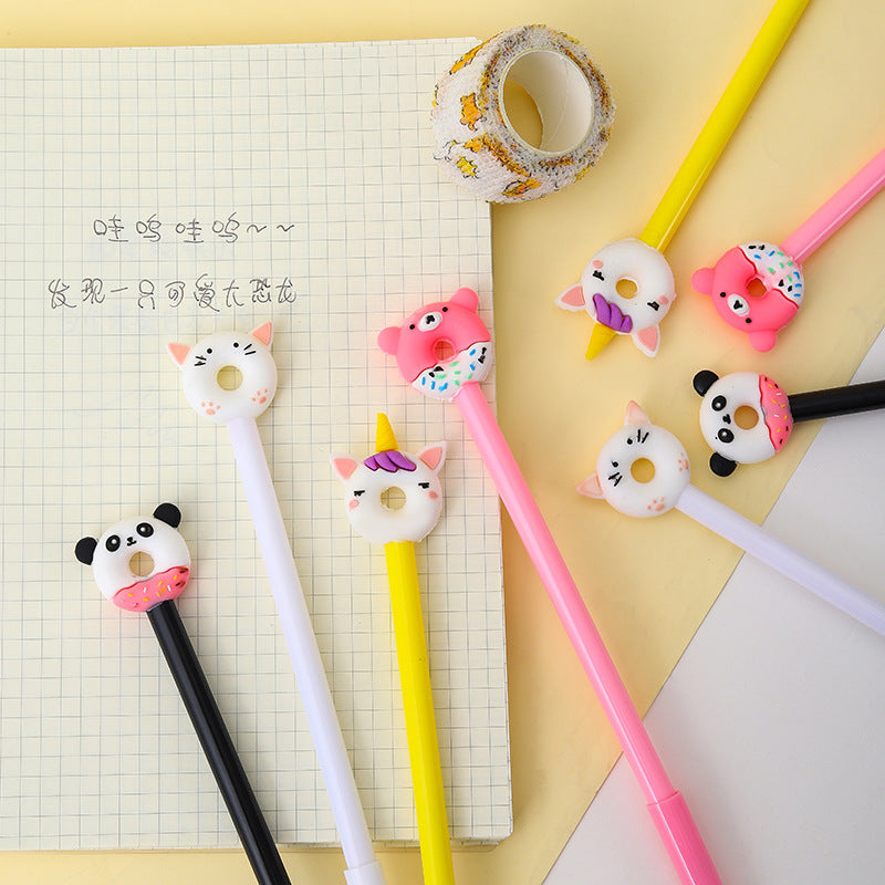 Wholesale Plastic Soft Gel Donut Gel Pen