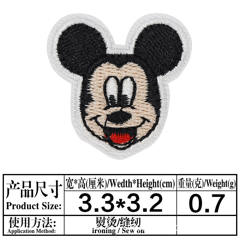 Wholesale 13 Styles Cartoon Cloth Patches Decorative Twill Sew On Appliques For Bags Clothing Hats Fashion Resale Accessory MysteryZone