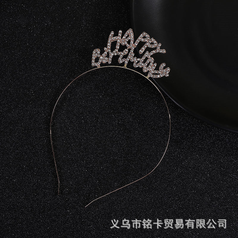 Wholesale Wholesale happy birthday birthday party headdress headband